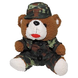 Teddyb&auml;r 28cm Soldat Flecktarn