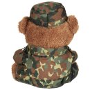 Teddyb&auml;r 28cm Soldat Flecktarn