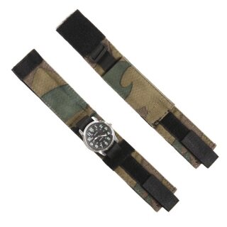 Military Uhrenarmband Nylon Woodland