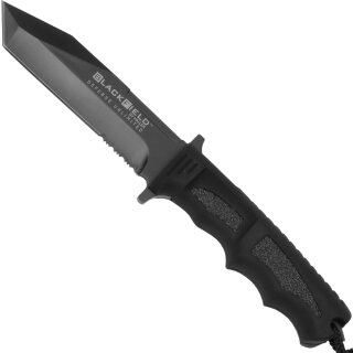 Fahrtenmesser Blackfield Basic Tanto 130mm Nylonscheide S&auml;gezahnung