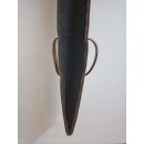 Gewehrtasche Vintage Leder Braun Gebr. 118 x 18cm Gef&uuml;ttert