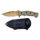 Fahrtenmesser Desert Gold Rubbergrip full tang 100mm mit...