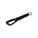 Karabinerhaken Schwarz mit Paracord...