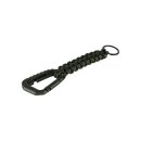 Karabinerhaken Oliv mit Paracord Schl&uuml;sselanh&auml;nger