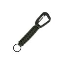 Karabinerhaken Oliv mit Paracord Schl&uuml;sselanh&auml;nger