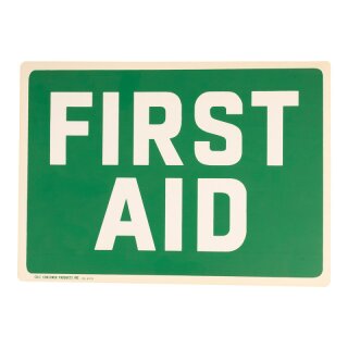 Schild Kunststoff First Aid 35,5 x 25,5 cm