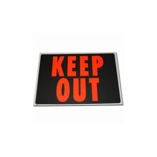 Schild Kunststoff Keep Out 56 x 36 cm