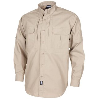 Hemd Attack Khaki L Langarm Teflon Ripstop