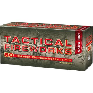 Pfeifpatronen Tactical Fireworks 50Stck f&uuml;r Schreckschuss ab18