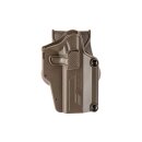 Holster Roto Amomax Universal Dark Earth mit Sicherung